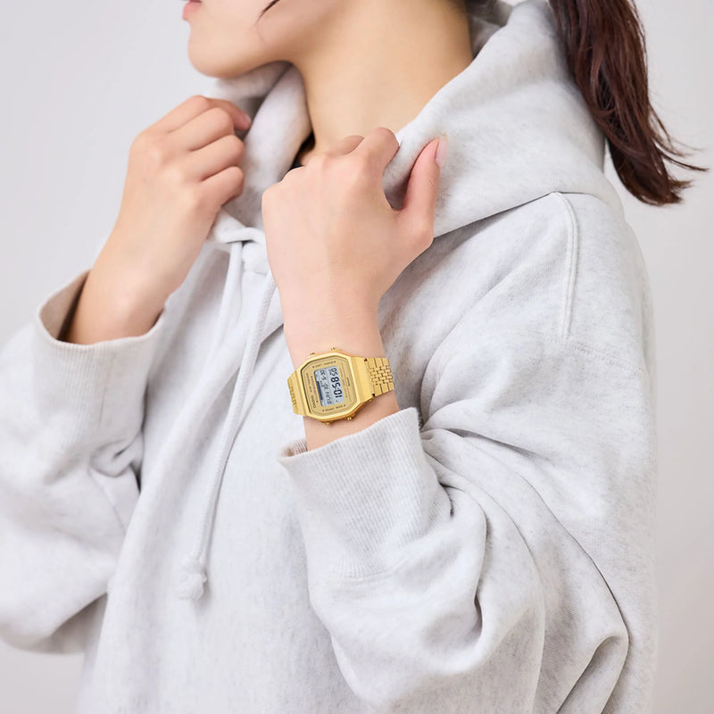 Casio Unisex Gold Resin & Metal Watch, Gold Dial | Abl-100weg-9aef by i-watch