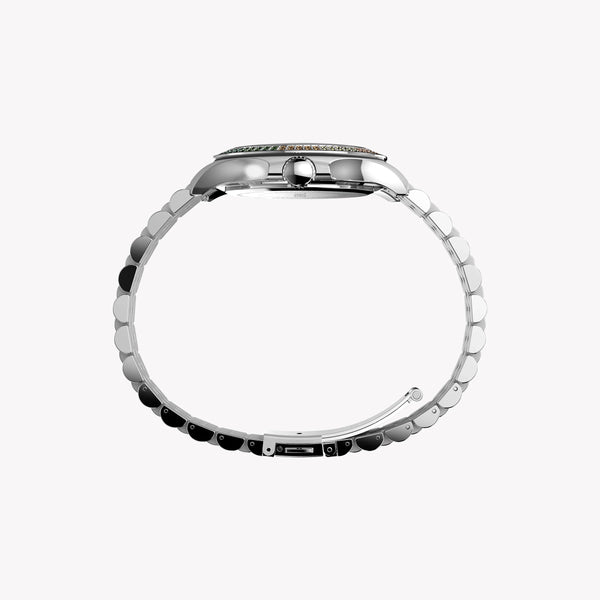 Timex Women's Silver-Tone Watch, Rainbow Crystal Accents | Tw2w33000 by i-watch