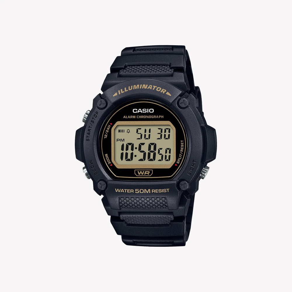 Casio Men's Black Resin Watch, Digital Display | W-219h-1a2 by i-watch