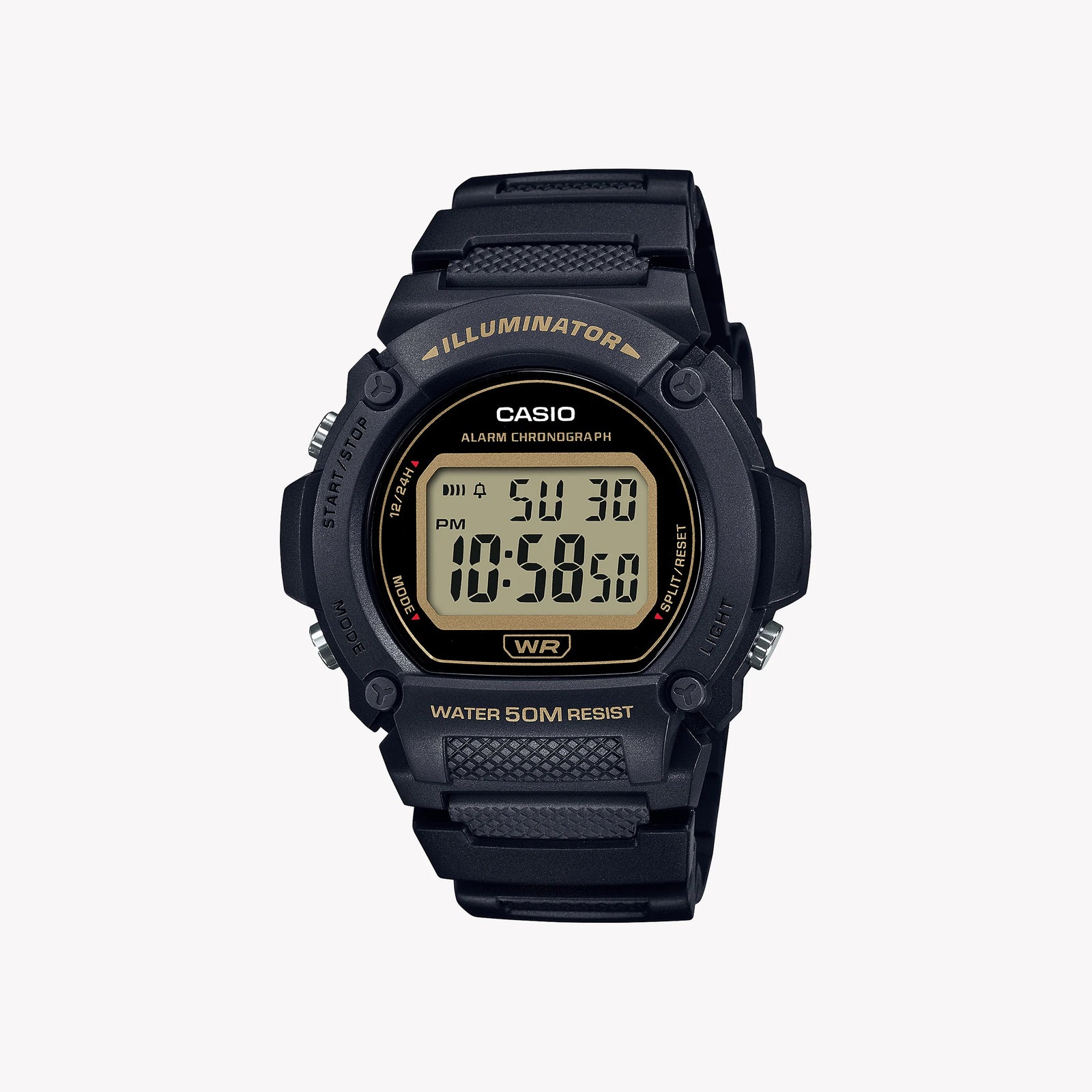 Casio Men's Black Resin Watch, Digital Display | W-219h-1a2 by i-watch