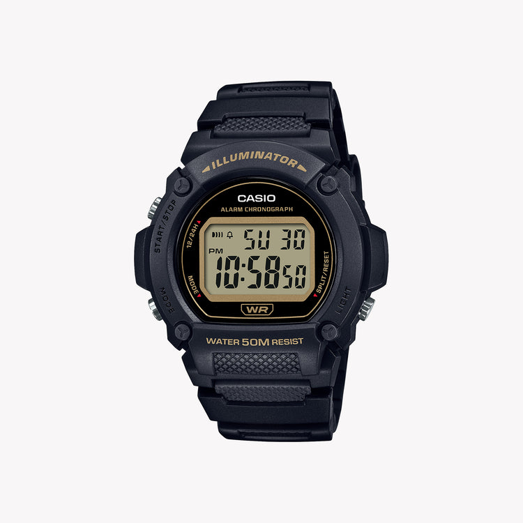 CASIO W-219H-1A2 VERSATILE TIMEPIECE - MODERN MEN'S WATCH WITH ROBUST DESIGN & MULTIFUNCTIONAL FEATURES