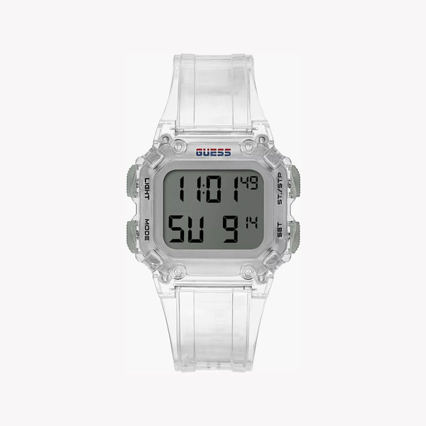 Guess Men's Clear Plastic Watch, Digital Dial | Gw0270g1 by i-watch