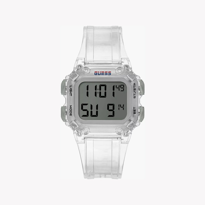 Guess Men's Clear Plastic Watch, Digital Dial | Gw0270g1 by i-watch