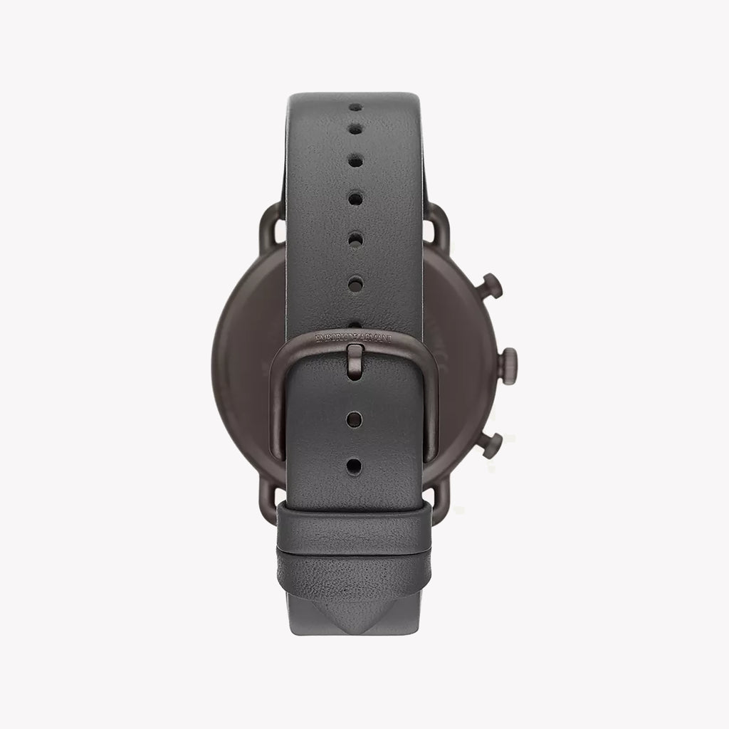 EMPORIO ARMANI AR11384 - BOLDLY SOPHISTICATED MEN'S TIMEPIECE WITH GREY LEATHER BAND-i-Watch-2