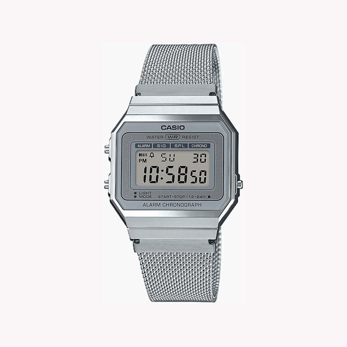 CASIO A700WEM-7AEF Analoge Unisex-Armbanduhr mit 35,5-mm-Gehäuse