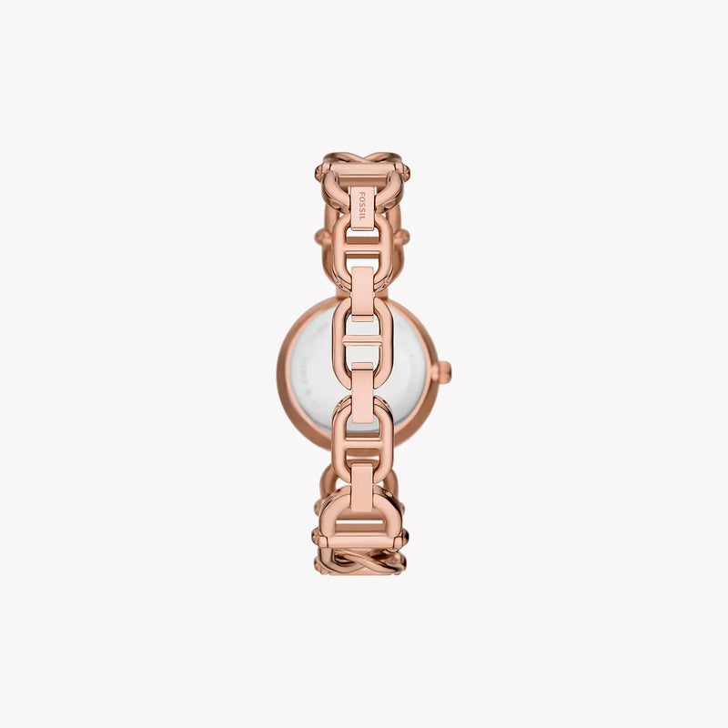 Fossil Women's Rose Gold Watch, Silver Dial | Es5273 by i-watch