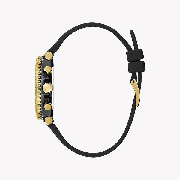 Guess Watches Men's Gold Silicone, Black Dial | Gw0466l1 by i-watch