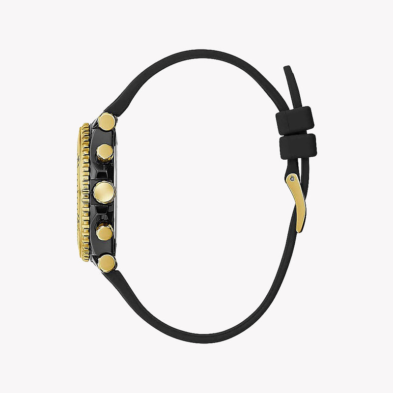 Guess Watches Men's Gold Silicone, Black Dial | Gw0466l1 by i-watch