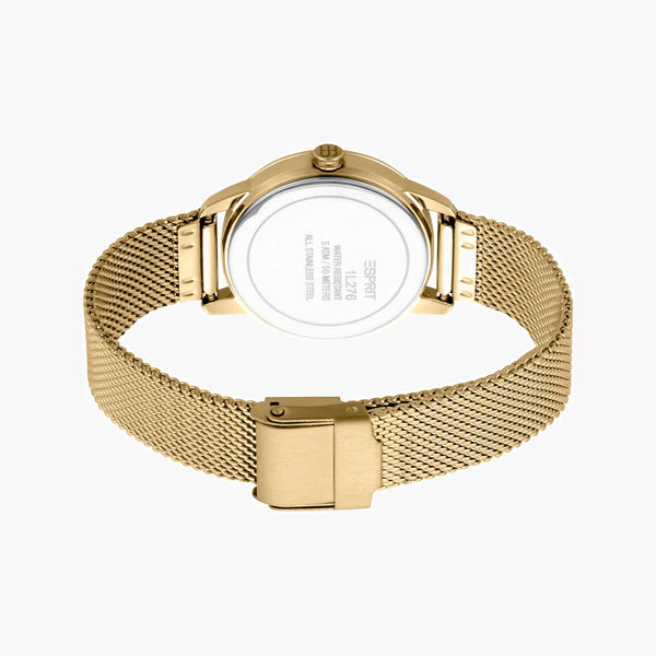 Esprit Women's Gold Stainless Steel Watch, Champagne Dial | Es1l086m0045 by i-watch