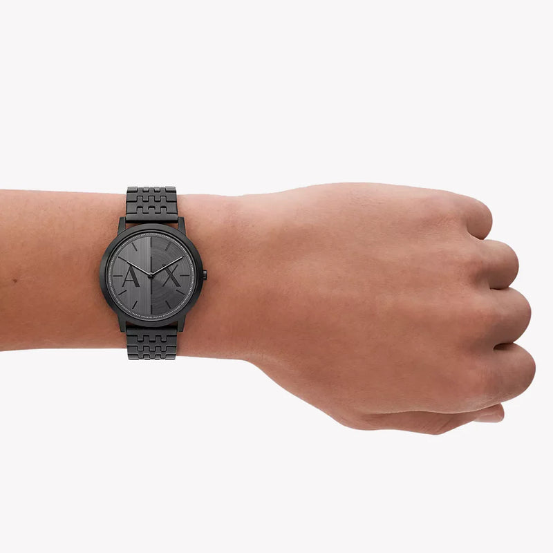 Armani Exchange Men's Black Stainless Steel Watch, Black Dial | Ax2872 by i-watch