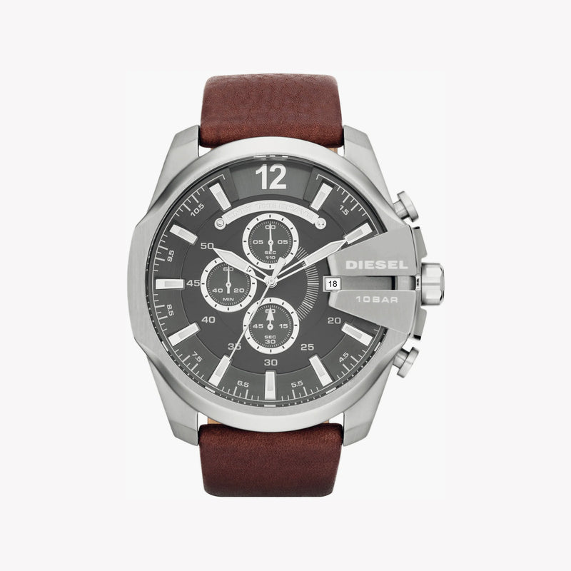 Diesel Men's Silver Stainless Steel Watch, Grey Dial | Dz4290 by i-watch