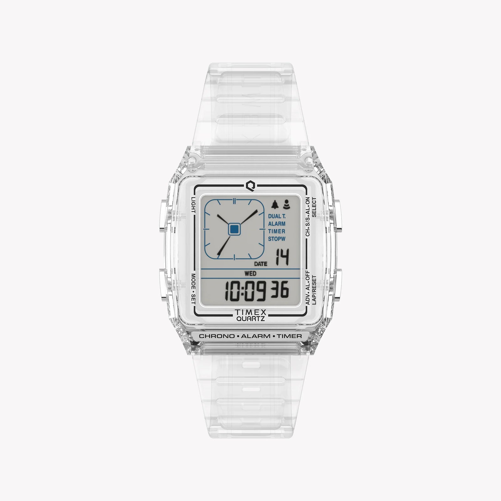 Timex Unisex Transparent Resin Watch, Translucent Case | Tw2w45200 by i-watch
