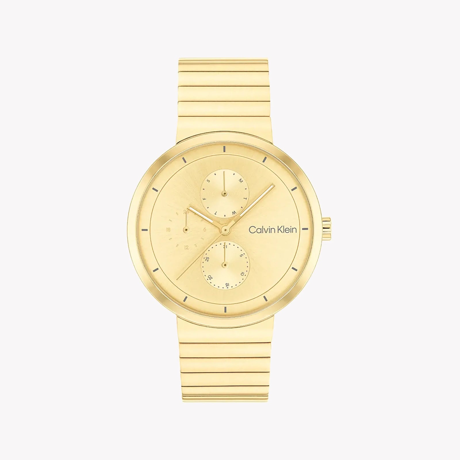 Ck Calvin Klein Women's Gold Stainless Steel Watch, Gold Dial | K3m221c6a by i-watch