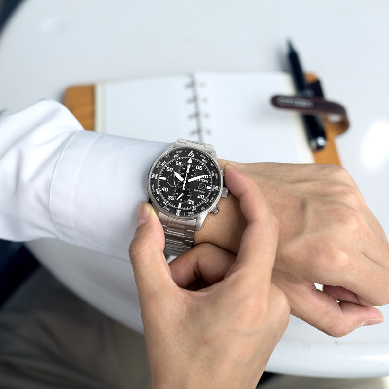 CITIZEN Eco-Drive CA0690-88E BOLD PERFORMANCE - Men's Chronograph with Stylish Silver Finish-i-Watch-2