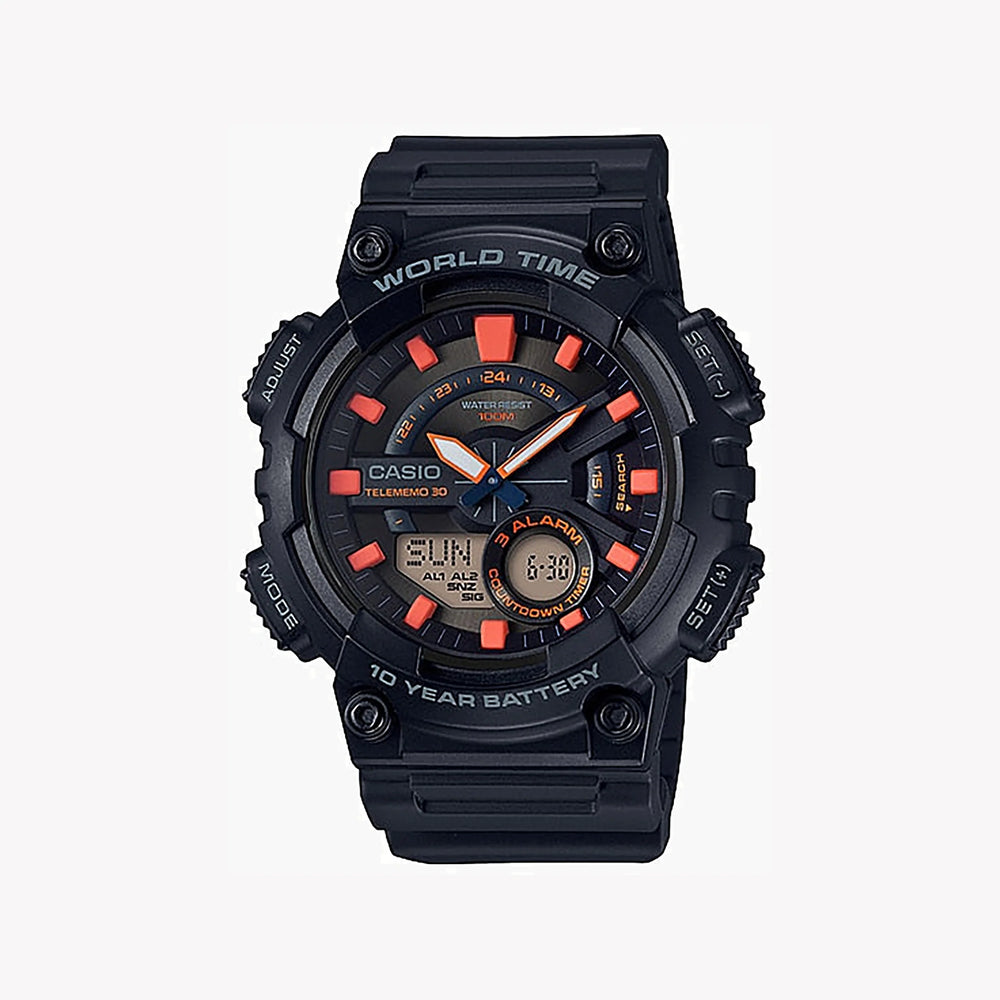 Casio Aeq-110w-1a2vdf Adventure Ready - Sporty Men's Watch With Black Resin Band And Digital Display by i-watch