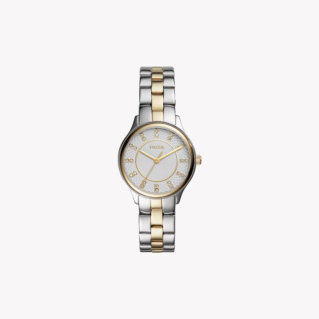 FOSSIL BQ1574 TIMELESS ELEGANCE - SOPHISTICATED WOMEN'S WATCH WITH TWO-TONE STRAP