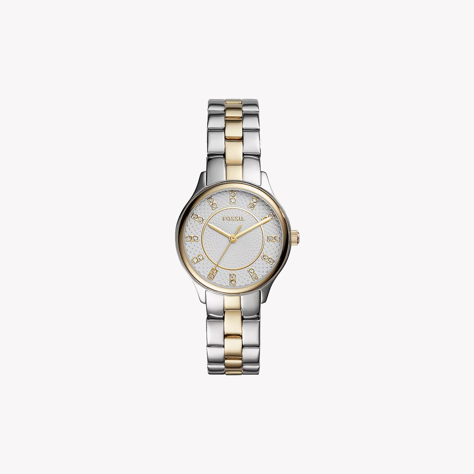 Fossil Women's Two Tone Silver & Gold Watch, Silver Dial | Bq1574 by i-watch