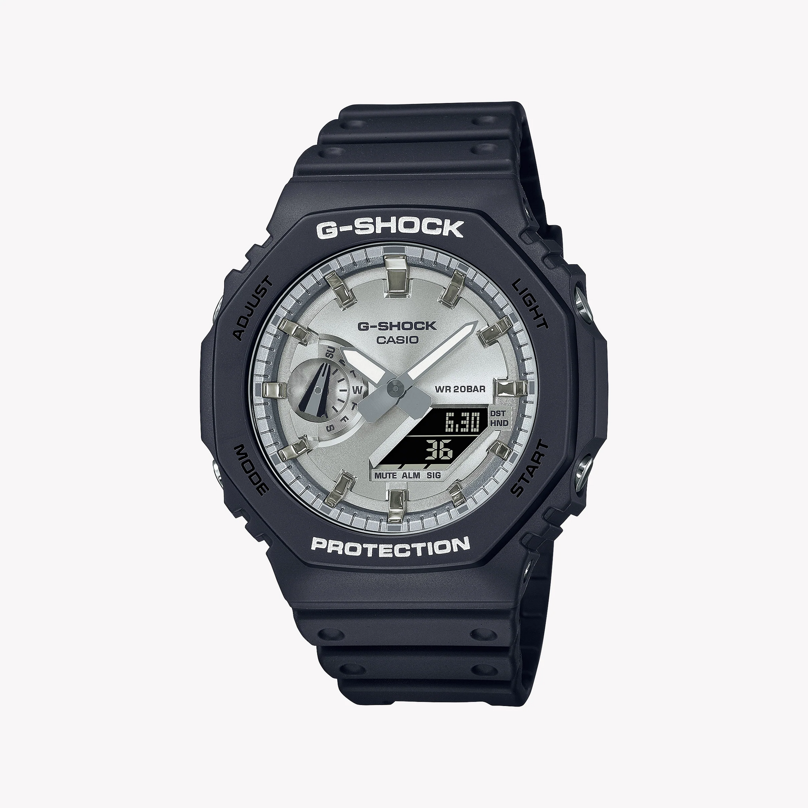 Casio G-Shock Ga-2100sb-1adr Oak - Durable Elegance Men's Watch In Black Resin by i-watch