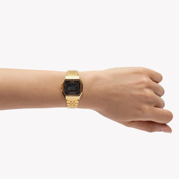 Casio Unisex Gold Resin & Stainless Steel Watch | La680wga-1bdf by i-watch