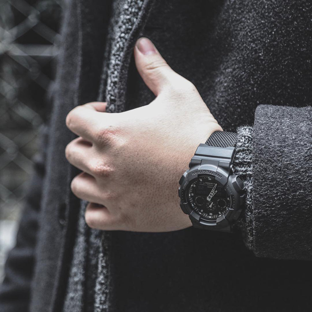 CASIO G-SHOCK GA100BBN-1A - BOLD ADVENTURER SERIES Men's Watch with all-black design and rugged functionality-i-Watch-5