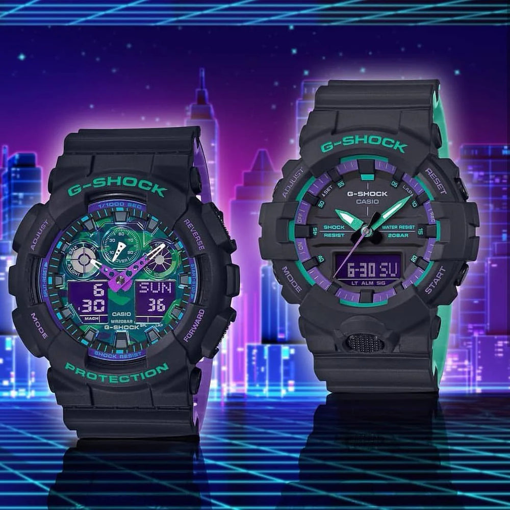 Casio G-Shock Ga-100bl-1adr - Rugged Elegance For Adventurous Men's Watch by i-watch