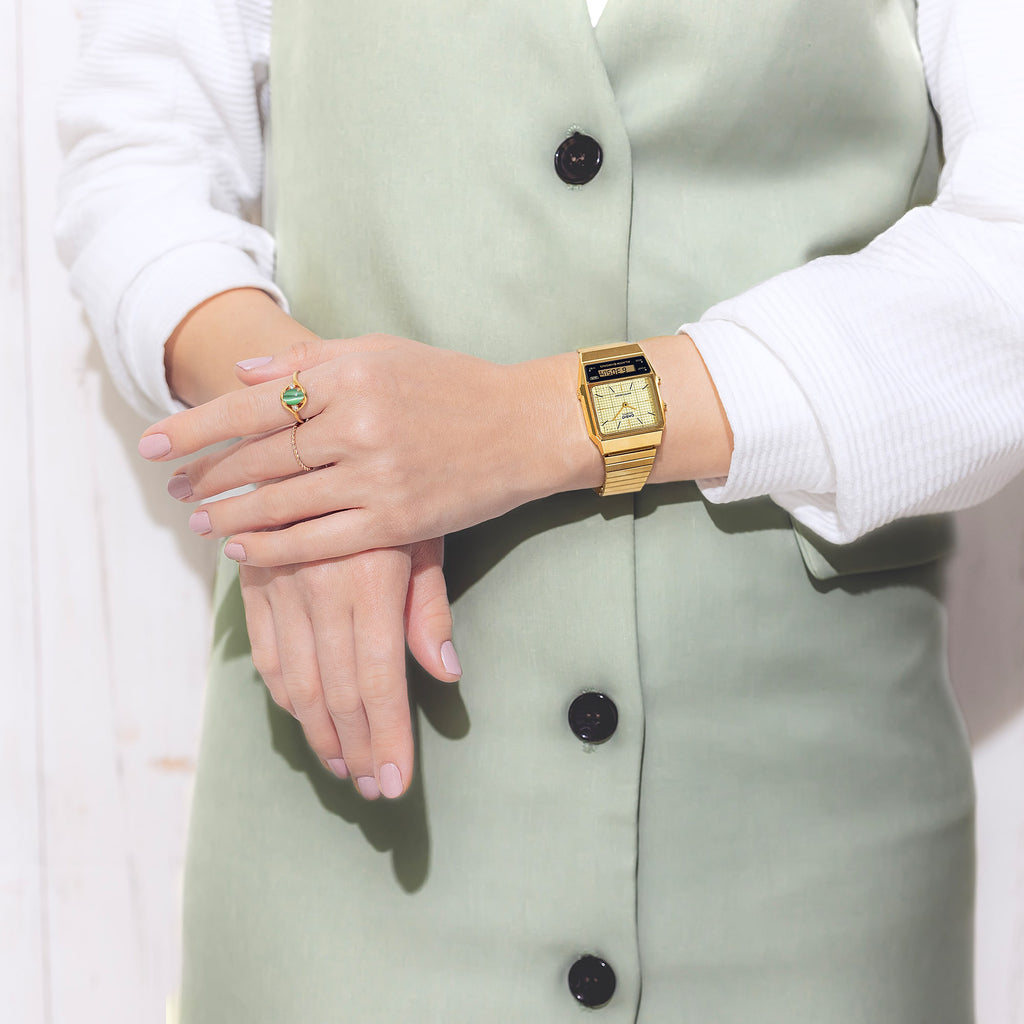 CASIO AQ-800EG-9A GOLD DUAL DISPLAY - ADVENTURE AWAITS Stylish & Sporty Unisex Watch with Gold Accents and Robust Features-i-Watch-4