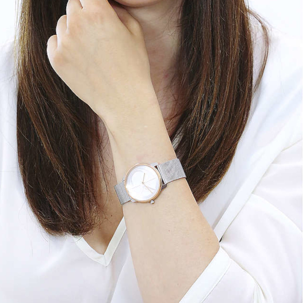 CK CALVIN KLEIN MODERN SOPHISTICATION - ELEGANT SILVER WOMEN'S WATCH WITH STAINLESS STEEL BAND-i-Watch-4