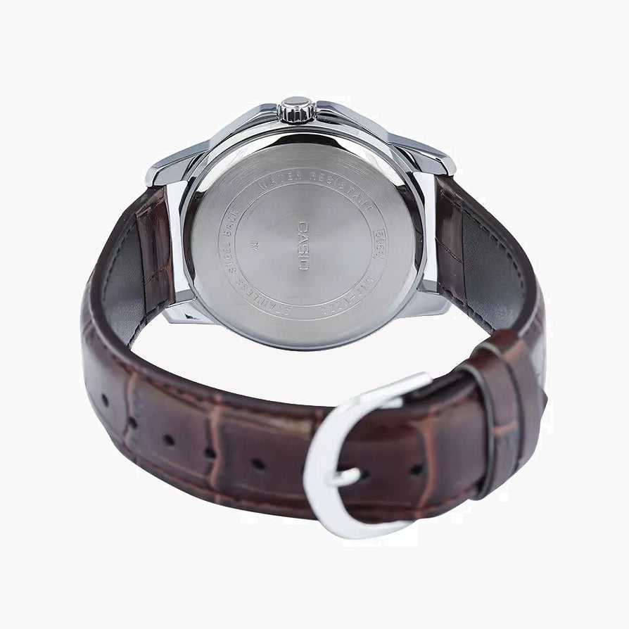 CASIO MTP-V004L-7CUDF CLASSIC ADVENTURE - ELEGANT MEN'S WATCH WITH BROWN LEATHER BAND-i-Watch-2