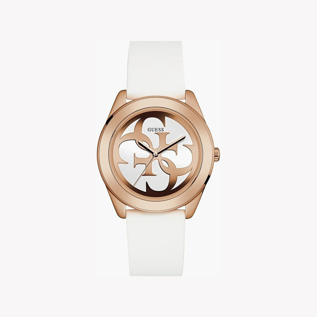 GUESS W0911L5 - ELEGANT ROSE GOLD & WHITE TIMEPIECE FOR THE MODERN WOMAN