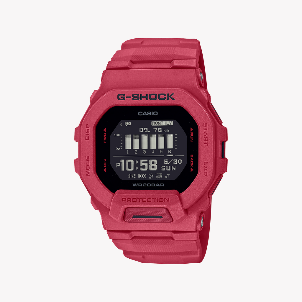 CASIO G-SHOCK GBD-200RD-4DR - DYNAMIC RED ADVENTURE SERIES Men's Sport Watch