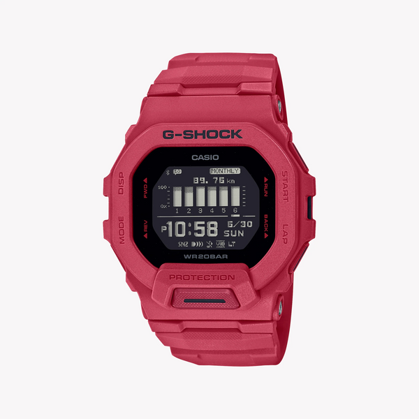 G-Shock Men's Red Resin Watch, Sporty Design | Gbd-200rd-4dr by i-watch