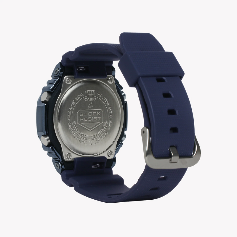 G-Shock Men's Blue Stainless Steel Watch, Blue Dial | Gm-2100n-2adr by i-watch