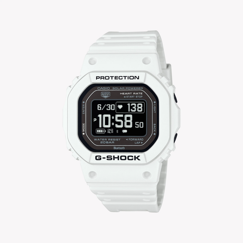 Casio G-Shock Men's White Resin Watch, Digital Display | Dw-H5600