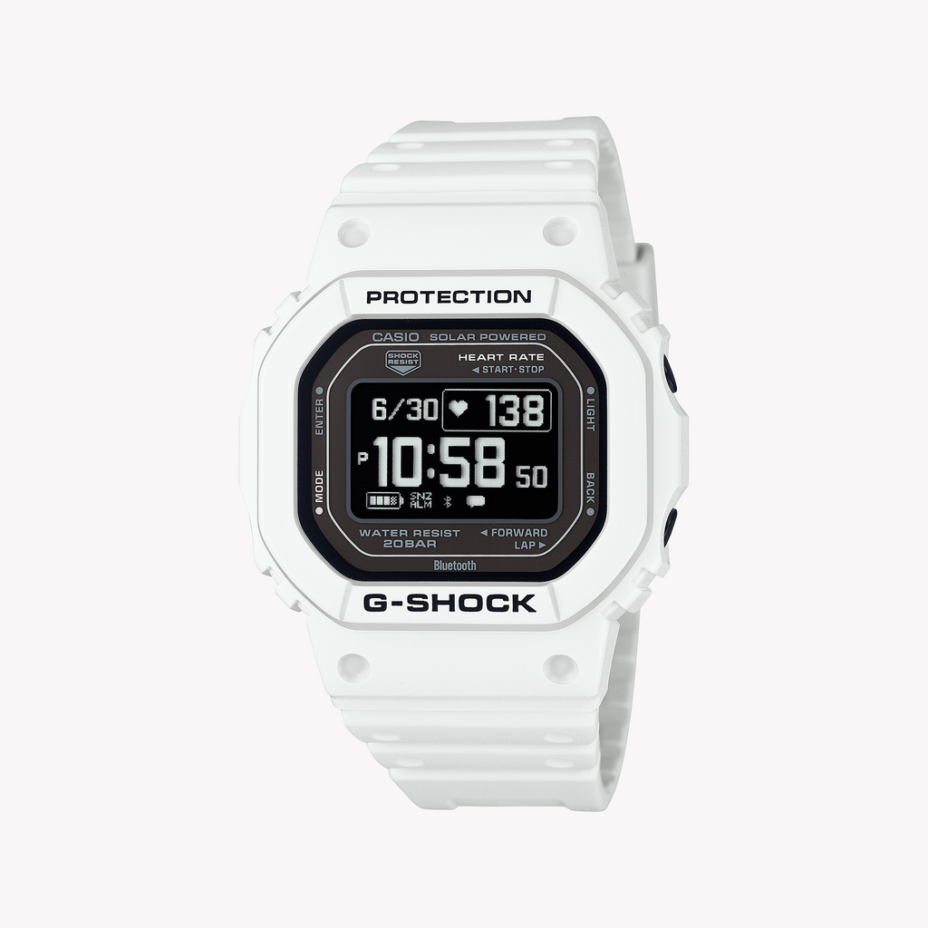 Casio G-Shock Men's White Resin Watch, Digital Display | Dw-H5600-7er
