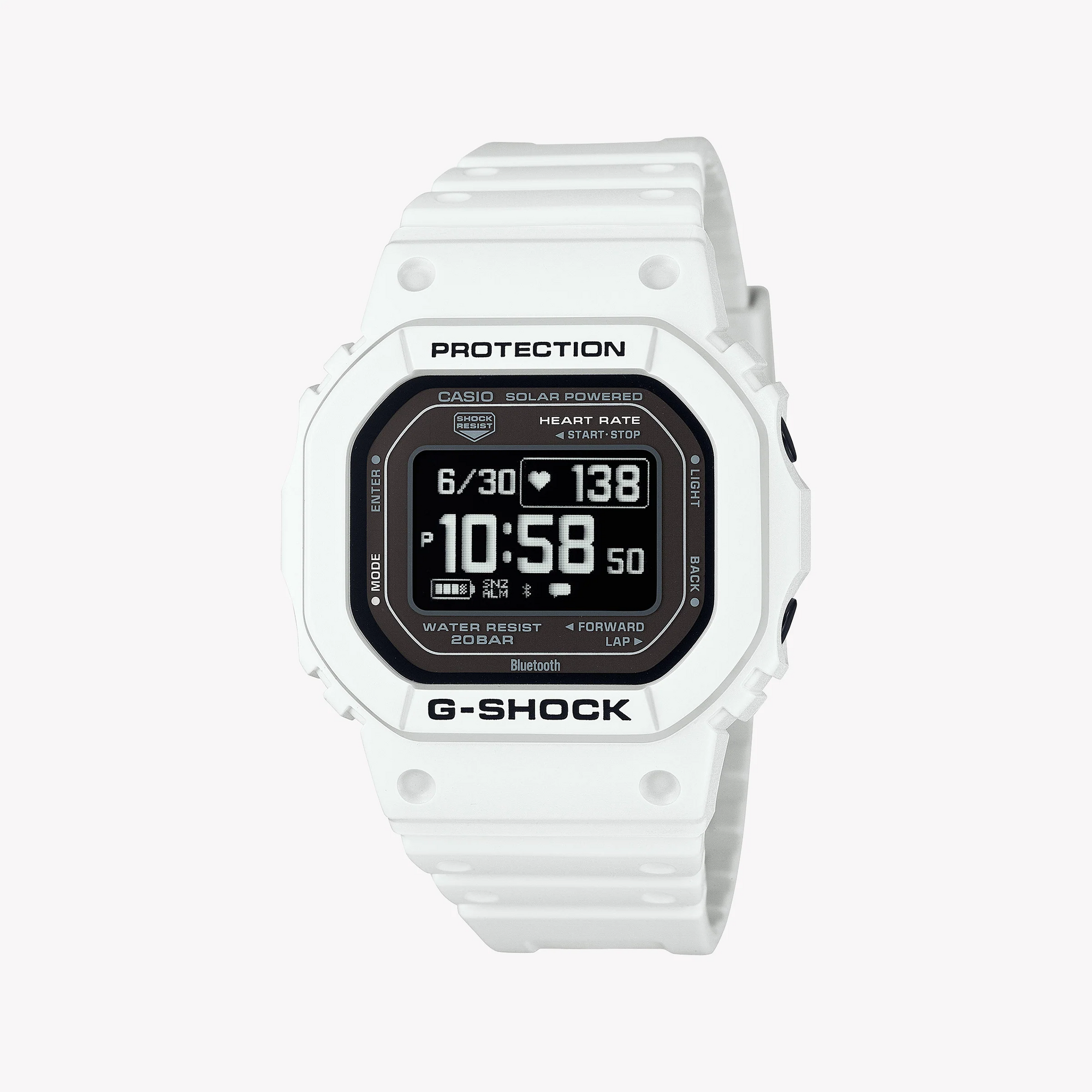 Casio G-Shock Men's White Resin Watch, Digital Display | Dw-H5600