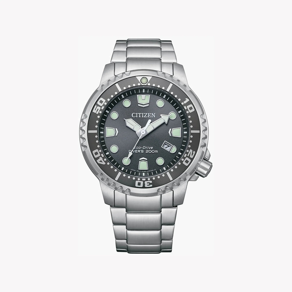 Citizen Men's Silver Stainless Steel Watch, Gray Dial | Bn0167-50h by i-watch