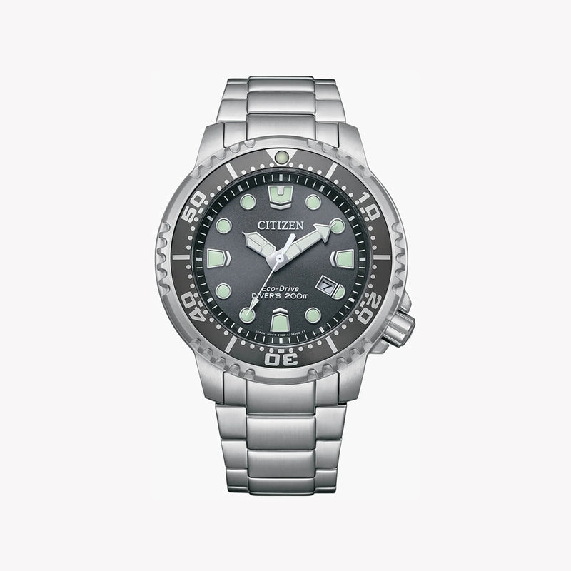 Citizen Men's Silver Stainless Steel Watch, Gray Dial | Bn0167-50h by i-watch