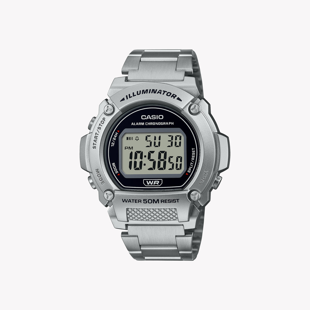 CASIO W-219HD-1AV ADVENTURE TIME - STYLISH SPORTY MEN'S DIGITAL WATCH WITH WATER RESISTANCE & LED BACKLIGHT