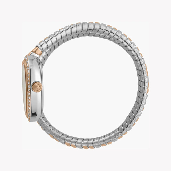 Just Cavalli Women's Silver & Rose Gold Watch, White Dial | Jc1l167m0065 by i-watch
