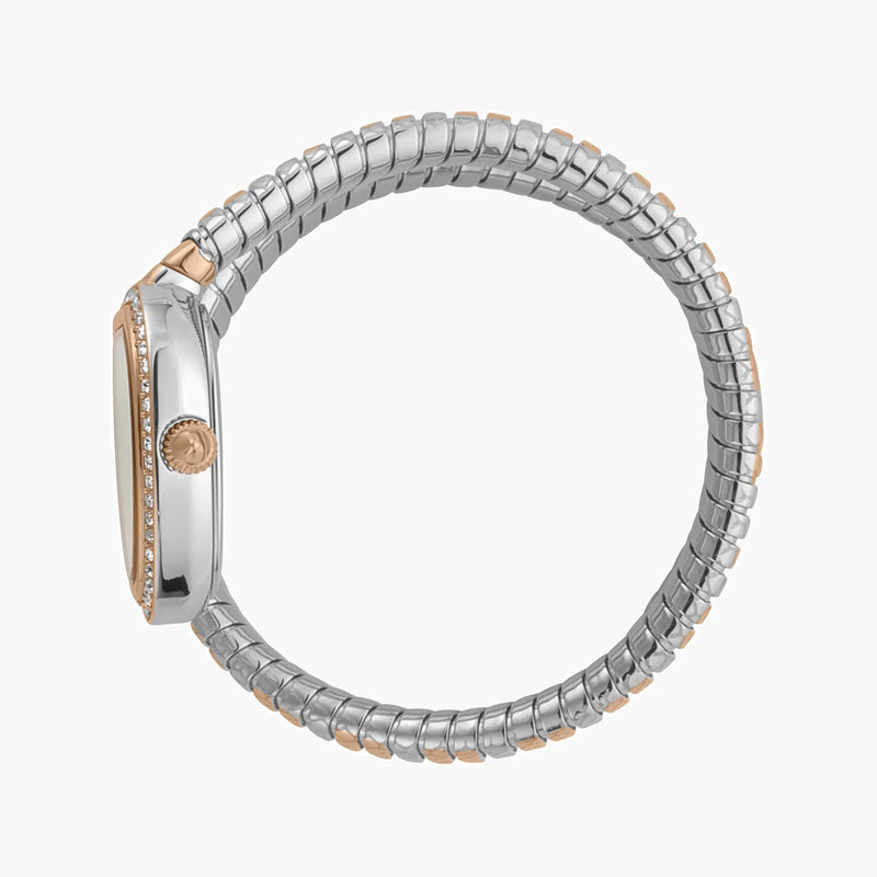 Just Cavalli Women's Silver & Rose Gold Watch, White Dial | Jc1l167m0065 by i-watch