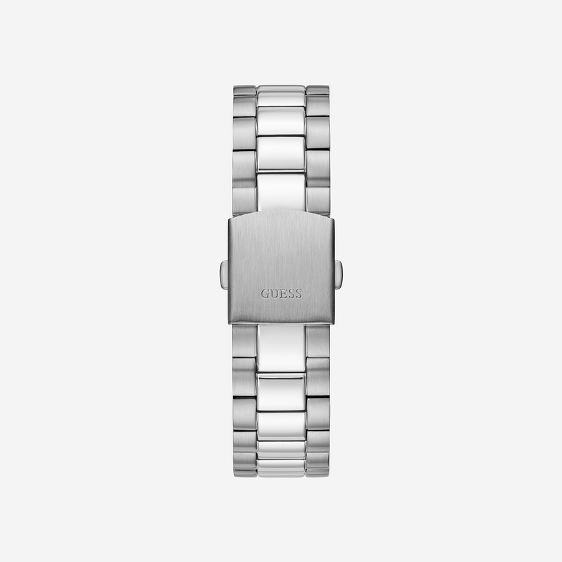 Guess Men's Silver Stainless Steel Watch, Blue Dial | Gw0265g7 by i-watch
