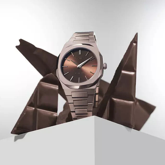 D1 MILANO Women's Rose Gold Watch, Brown Dial | D1-UTBL15 by i-watch