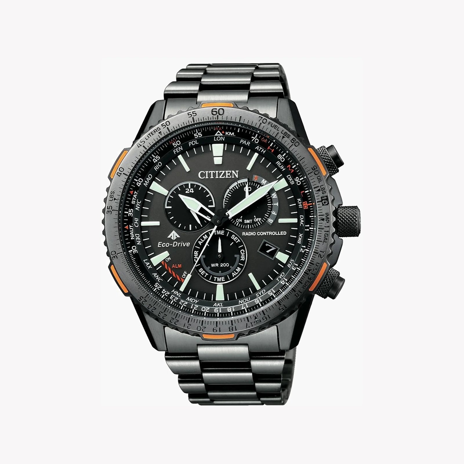 Citizen Men's Black Stainless Steel Watch, Black Dial | Cb5007-51h by i-watch