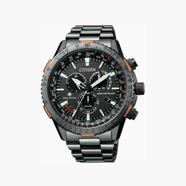 Citizen Men's Black Stainless Steel Watch, Black Dial | Cb5007-51h by i-watch