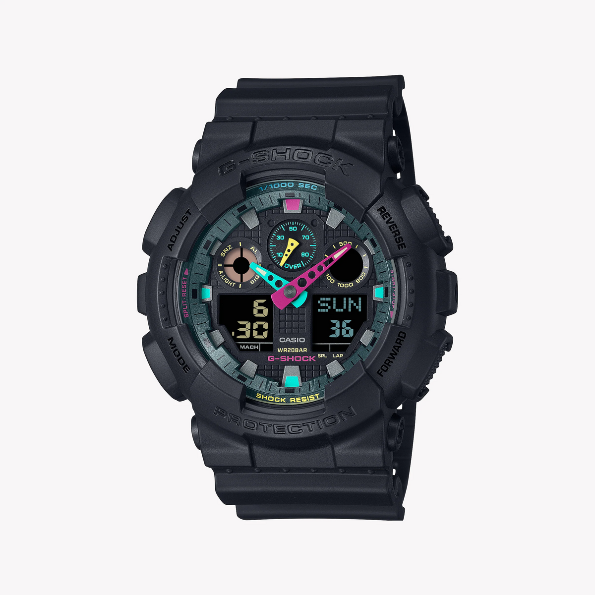 G-Shock Men's Black Resin Watch, Digital Dial | Ga-100mf-1adr by i-watch