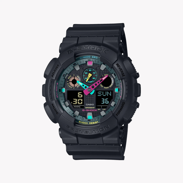 G-Shock Men's Black Resin Watch, Digital Dial | Ga-100mf-1adr by i-watch