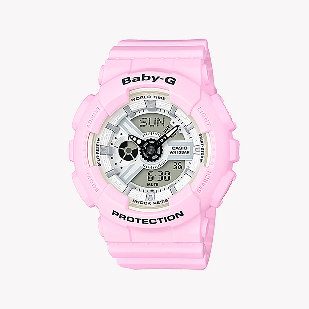 Baby-G Women's Pink Resin Watch, Resin Case | Ba-110be-4adr by i-watch