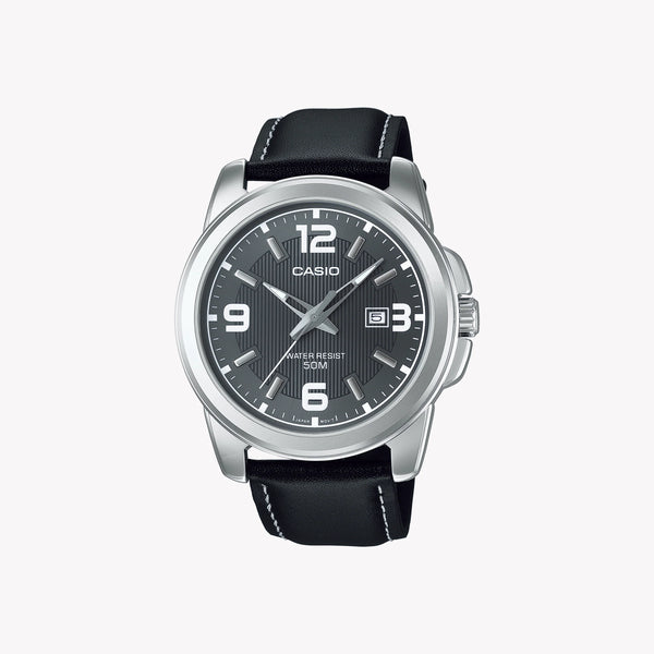 MTP-1314PL-8AVEF - ELEGANT TIMEPIECE FOR THE MODERN GENTLEMAN WITH LEATHER STRAP