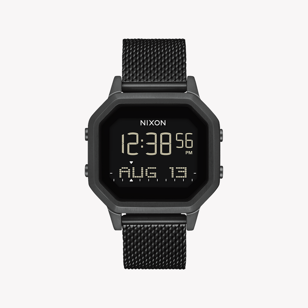 NIXON A1272-001 BOLD STATEMENTS - BLACK STAINLESS STEEL DIGITAL WATCH FOR MODERN WOMEN