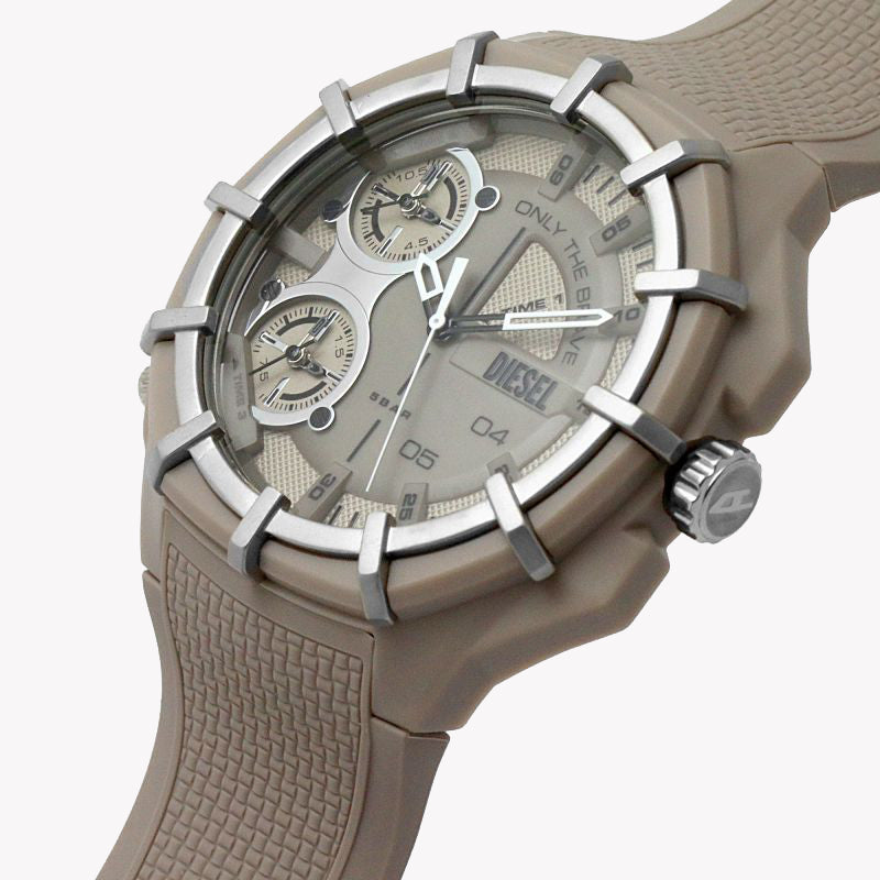 DIESEL DZ1990 DYNAMIC ADVENTURER - MEN'S SPORTY TIMEPIECE IN BEIGE SILICONE-i-Watch-2